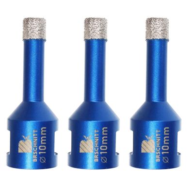 Brschnitt Diamant Fliesenbohrer 10mm (3 Stk.) M14 Lochsäge für harte Materialien