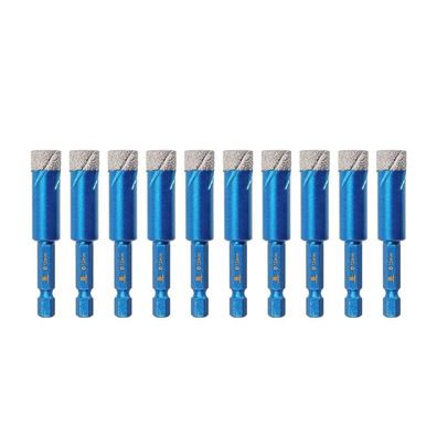 Brschnitt Diamantbohrer Set 10x 12mm Sechskant-Schaft für harte Materialien