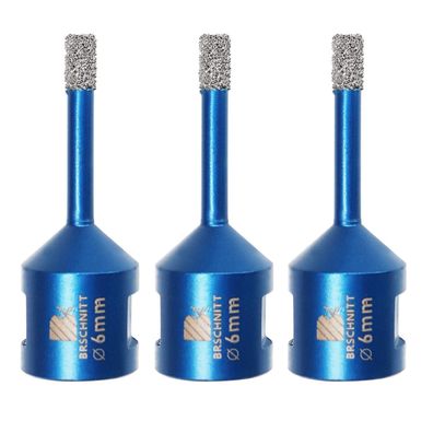 Brschnitt Diamant Fliesenbohrer 6mm (3 Stk.) M14 Lochsäge für harte