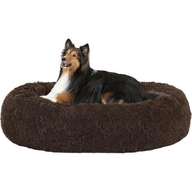 HMTOPE Orthopädisches Hundebett rund, Kuscheliges Hundekissen Donut, Waschbar