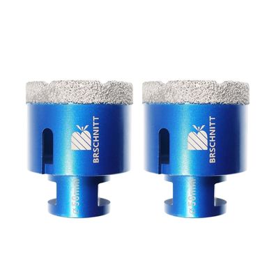 Brschnitt Diamant Fliesenbohrer 50mm (2er Set) M14 für Winkelschleifer