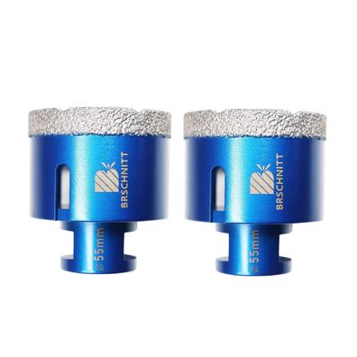 Brschnitt Diamant Fliesenbohrer 55mm (2 Stück) M14 für Winkelschleifer