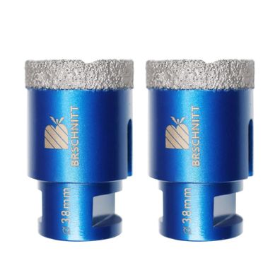 Brschnitt Diamant Fliesenbohrer 38mm M14 Lochsäge (2 Stück) für Winkelschleifer