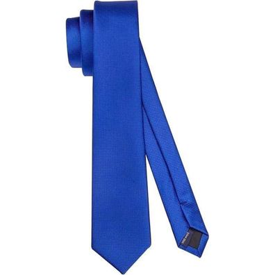 Hisdern Schmale Krawatte für Herren, Königsblau, 6cm Breite, klassisch und