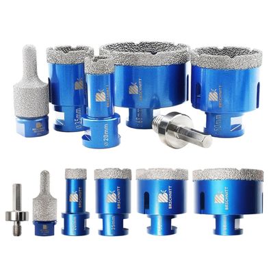 Brschnitt Diamantbohrer & Fingerfräser Set für Fliesen, Granit, Marmor (20-68mm)