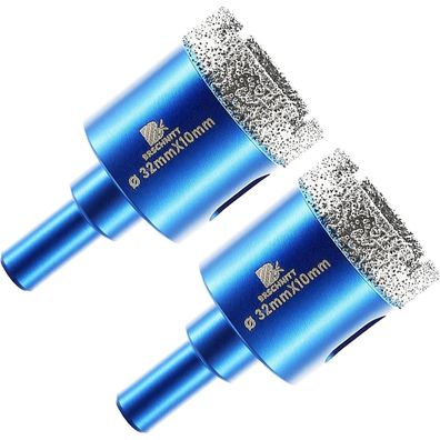 Brschnitt Diamant Trockenbohrer 32mm für Fliesen, Keramik, Granit, Marmor (2