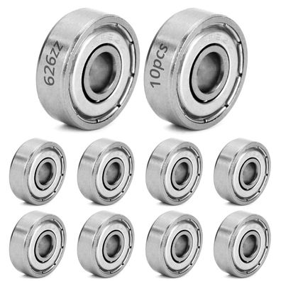 QWORK 10 Stück 626ZZ Kugellager, Metall Double Shielded Miniatur