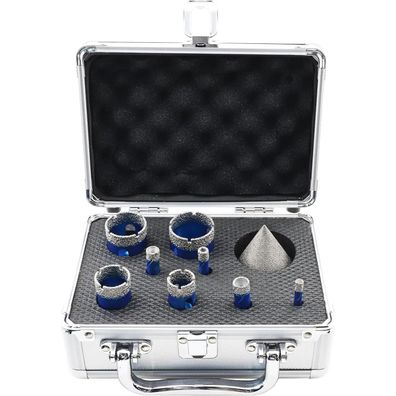 Brschnitt Diamant Trockenbohrer Set für Fliesen, Keramik, Granit, Marmor (9tlg)