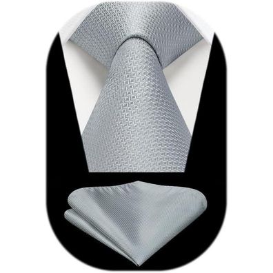 Enlision Herren Krawatte & Einstecktuch Set - Elegant & Formell für Hochzeiten