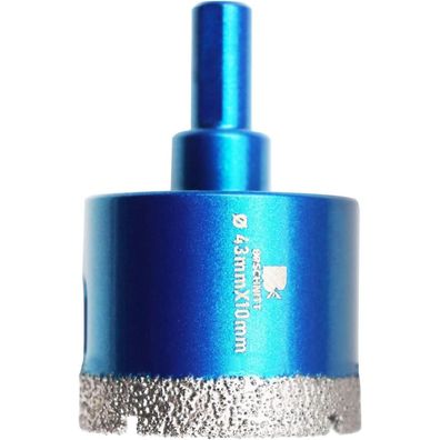 Brschnitt Diamant Trockenbohrer 43mm - Bohrkrone für Fliesen, Granit, Keramik