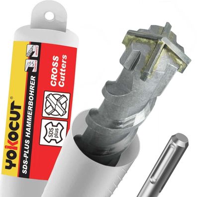 Yokocut SDS Plus Bohrer 30x260 mm, 4X Schneiden Hammerbohrer für Beton
