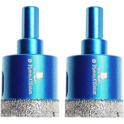 Brschnitt Diamant Trockenbohrer 35mm, 2 Stück Lochsäge für harte Materialien