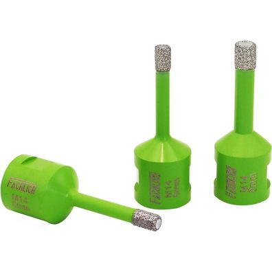 Fachlich Diamantbohrer Set 6/6/8mm für Fliesen, Granit, Marmor - Trockenbohren