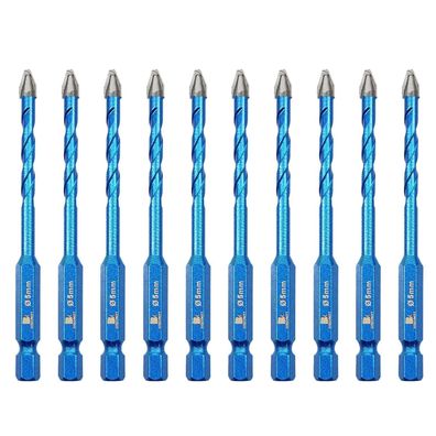 Brschnitt Exzenterbohrer Schräger Kopf 3/16" (5mm) - 10 Stück für Fliesen