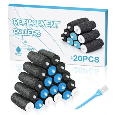 Jorest Ersatzrollen für Scholl Velvet Smooth Hornhautentferner, 20 Stück (8x