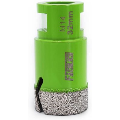 Fachlich Diamantbohrer 32mm M14 - Lochsäge für Fliesen, Keramik, Granit, Marmor