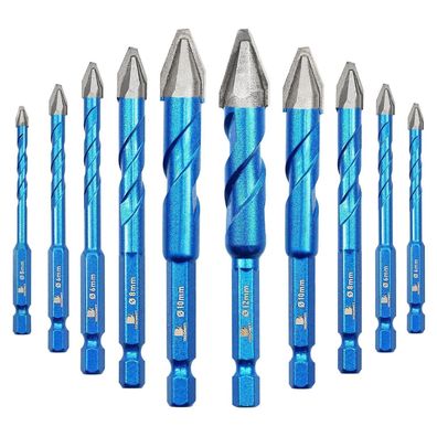 Brschnitt Exzenterbohrer-Set 5-teilig, Schräger Kopf, Multi-Material, inkl