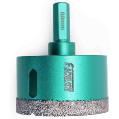 Fachlich Diamant Fliesenbohrer 68mm Lochsäge mit Sechskantschaft