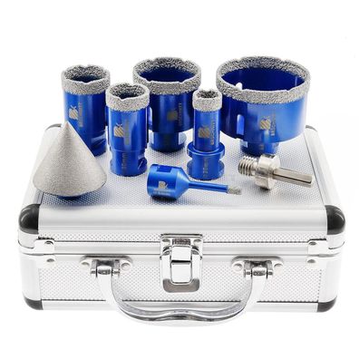 Brschnitt Diamantbohrer Set mit 6 Diamantbohrkronen (6-68mm) und 50mm