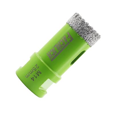 Fachlich Diamantbohrer 25mm M14 Gewinde - Ideal für Porzellan, Keramik, Granit
