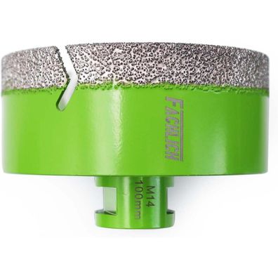 Fachlich Diamantbohrer 100mm M14 Gewinde für Fliesen, Keramik, Granit, Marmor