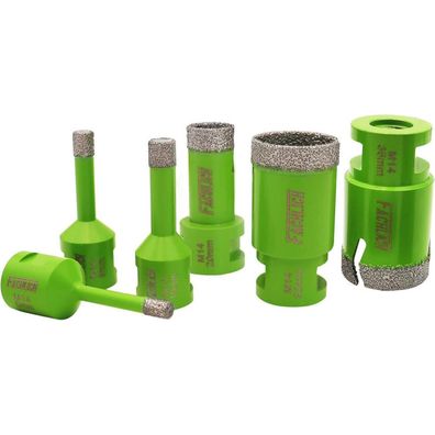 Fachlich Diamant-Bohrkronen-Set 6-35mm, Vakuumgelötet für Porzellan, Granit