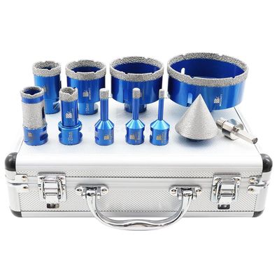 Brschnitt Diamantbohrer Set 6-100mm mit Fingerfräser & Adapter für Fliesen