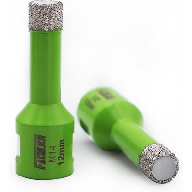 Fachlich Diamant-Bohrkronen 12mm Vakuumgelötet M14 Gewinde, 2 Stück