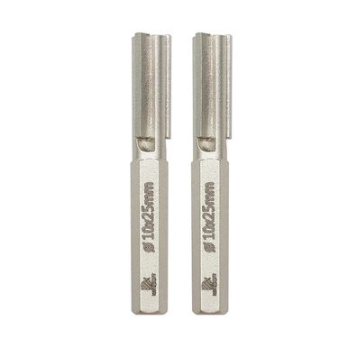 Brschnitt Hartmetall Fugenschneider Bit 10x25mm (3/8"x1") Sechskantschaft, 2
