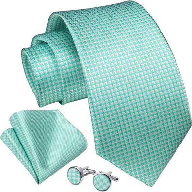 Enlision Herren Krawatten Set - Seide Krawatte, Einstecktuch