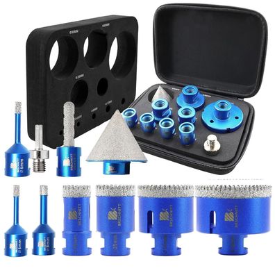 Brschnitt Diamant Fliesenbohrer Set 6-68mm M14 Lochsäge für Fliesen, Stein