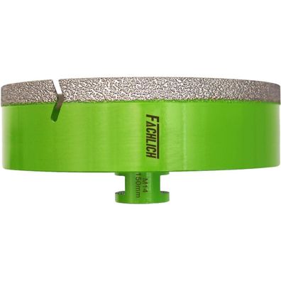 Fachlich Diamantbohrer M14 150mm - Lochsäge für Fliesen, Keramik, Granit, Marmor