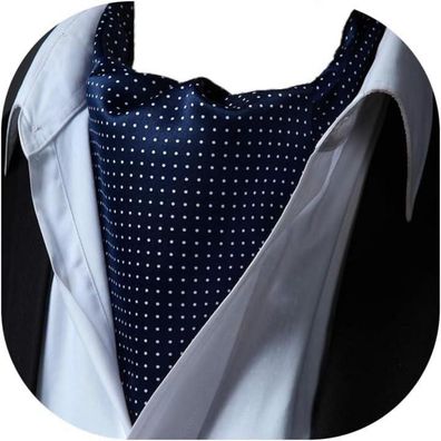 Hisdern Herren Krawattenschal Ascot Krawatte Gepunktet Elegant Business