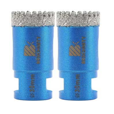 Brschnitt Diamant Fliesenbohrer 30mm M14 Lochsäge für harte Materialien (2 Stk.)