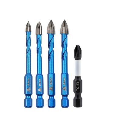 Brschnitt Fliesenbohrer Set Ø6/8mm mit 1 Magnetischem Phillips Schrauberbit