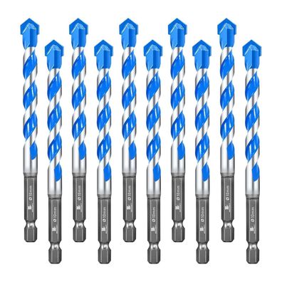 Brschnitt Beton Bohrer Set mit Sechskantschaft, 10mm, 10 Stück
