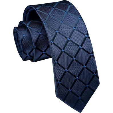 Enlision Schmale Herren Krawatte 6cm Kariert - Klassisch für Business und