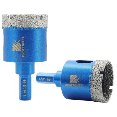 Brschnitt Diamant Trockenbohrer 35mm - Bohrkrone für Fliesen, Keramik, Granit