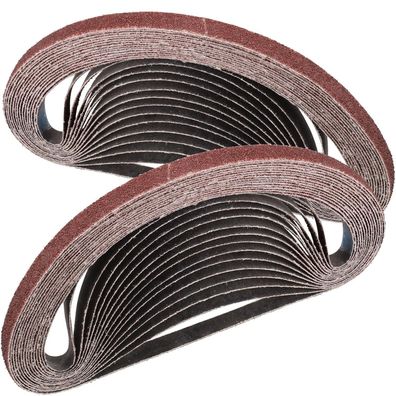 Stebruam Schleifbänder 9x533 mm, Körnung 60, 30 Stück für Bandschleifer
