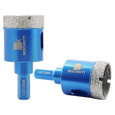 Brschnitt Diamant Trockenbohrer 32mm - Bohrkrone für harte Fliesen, Granit