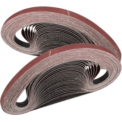 Stebruam Schleifbänder 30er Set, 180er Körnung, 9x533 mm