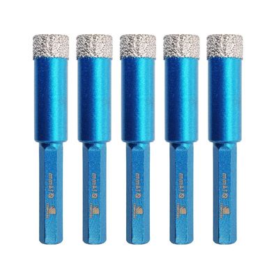Brschnitt Diamant Trockenbohrer 14mm Sechskant-Schaft Fliesenbohrer Set (5