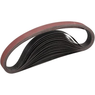 Stebruam Schleifband 25x762 mm, 180er Körnung, 15 Stück