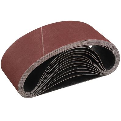 Stebruam Schleifbänder 75x457 mm, 180er Körnung, 12 Stück