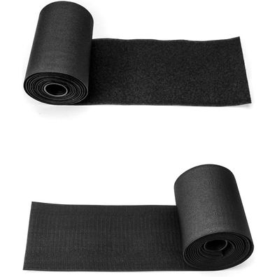 QWORK Selbstklebendes Klettband Extra Stark 15cm x 2M - Schneidbar, Nylon für