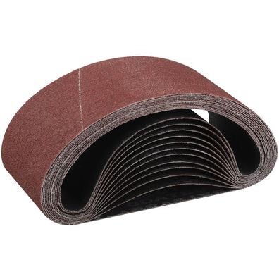 Stebruam Schleifbänder 75x457 mm, Körnung 80, 12 Stück