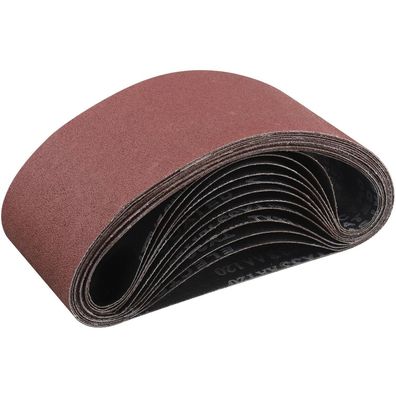 Stebruam Schleifbänder 100x560 mm, 12 Stück, Körnung 120 für Bandschleifer