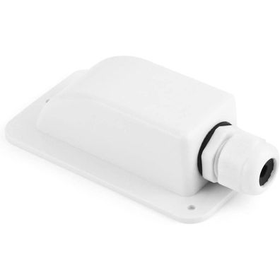 QWORK IP68 Wasserdichte ABS Solar 1-Fach Kabeldurchführung für Wohnmobil, Boot