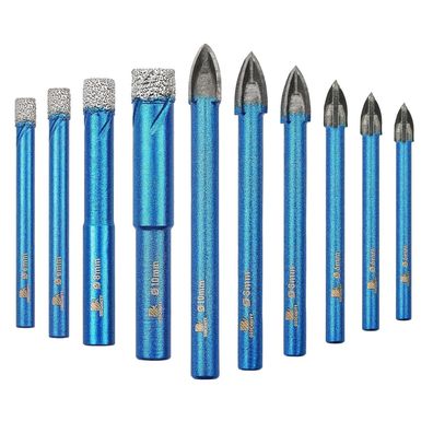 Brschnitt Diamantbohrer Set 10 Stück Lochsäge für Keramik, Granit, Porzellan