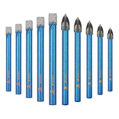 Brschnitt Diamantbohrer Set, 10 Stück Lochsäge für Fliesen, Keramik, Granit